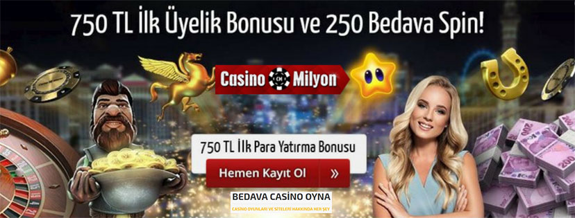 Casinomilyon 750 TL İlk Para Yatırma Bonusu